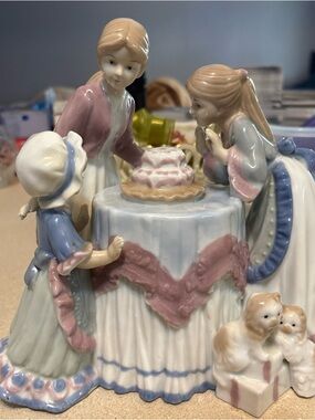 Vintage Lladro “Style” Girls Birthday Party with Cake